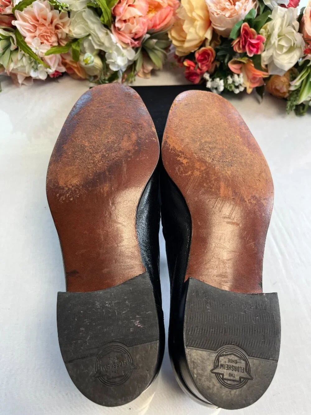 Florsheim Como Black Leather Moc Toe Strap Loafers Men’s 11 D